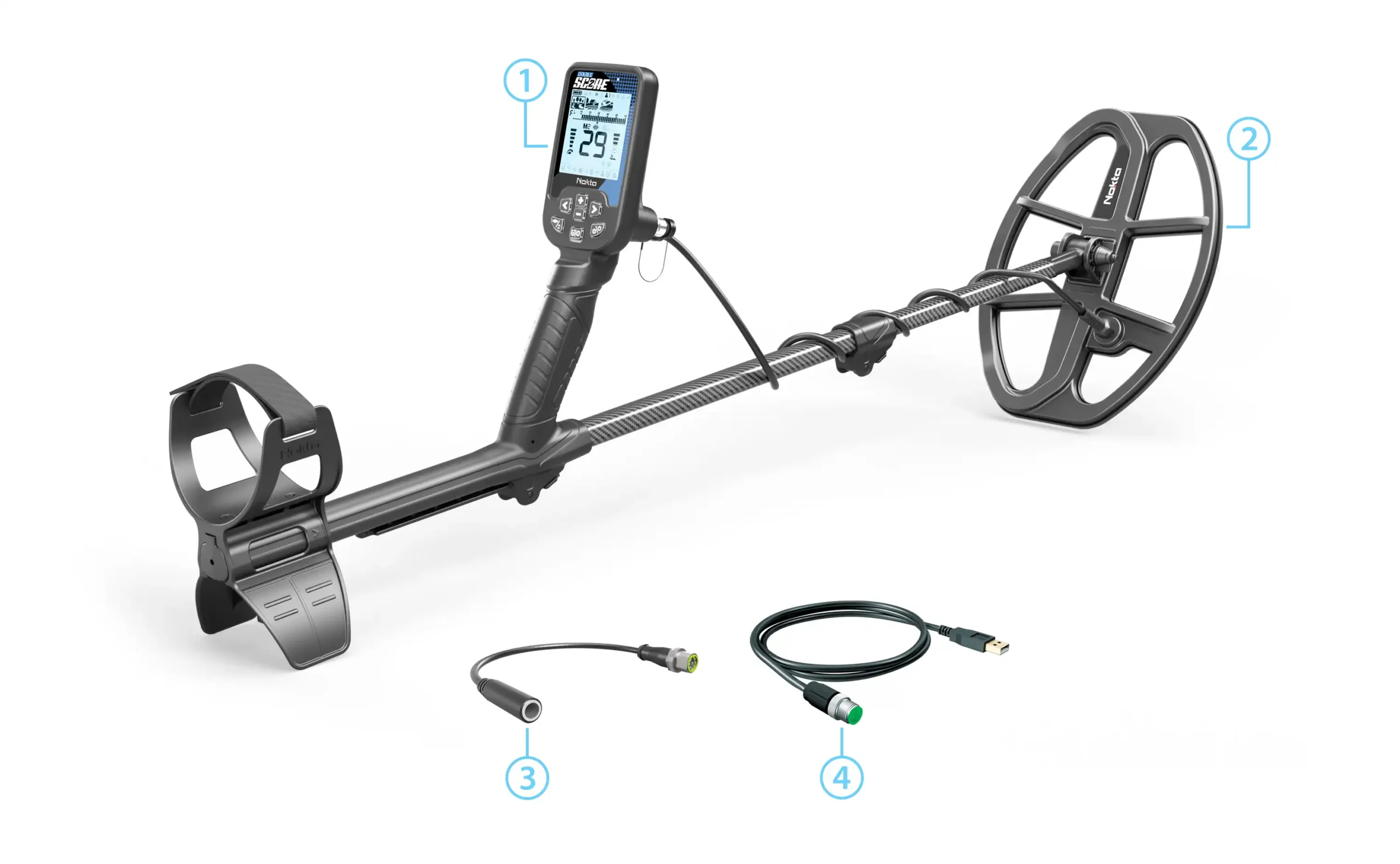 Nokta Double Score Metal Detector - Package Contents